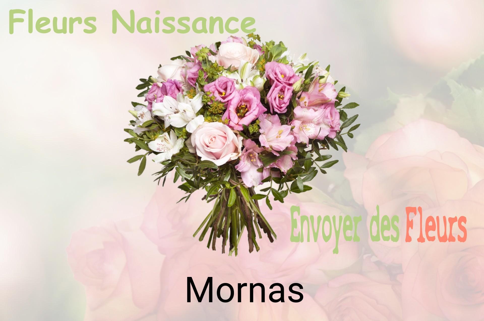 Bouquet de fleurs de naissance livré à Mornas
